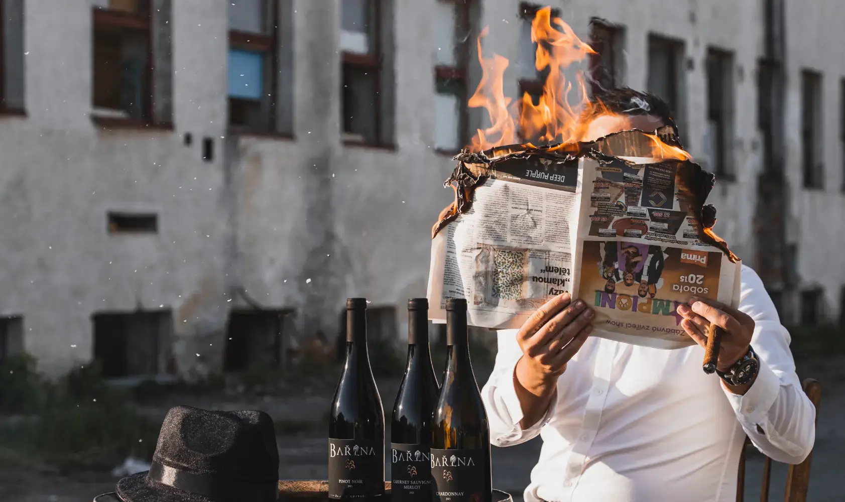 Vinařství Bařina – hlavní banner ze sklepa